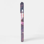 孤独の中で咲くピンクの輝く花弁の美意識 iPhoneケース (左側面)