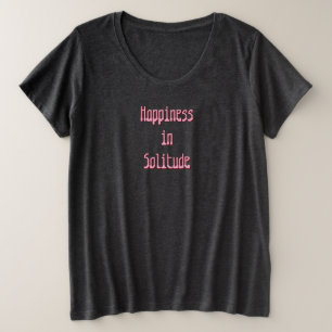 孤独の幸福Tシャツ プラスサイズTシャツ