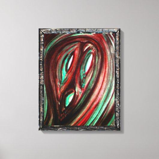 孤独の幽霊 キャンバスプリント (正面)