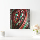 孤独の幽霊 スクエア壁時計 (ホーム)