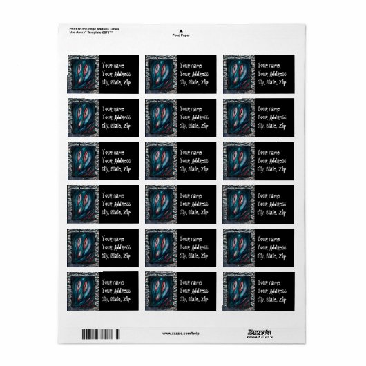 孤独の幽霊 ラベル (フルシート)