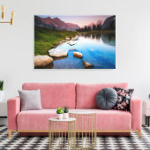 孤独の湖 キャンバスプリント (インサイチュ (リビング))