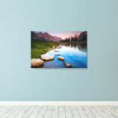 孤独の湖 キャンバスプリント (インサイチュ (ウッドフロア))