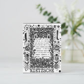 孤独はニーチェの美徳引用文 ポストカード (スタンド正面)