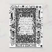 孤独はニーチェの美徳引用文 ポストカード (正面)