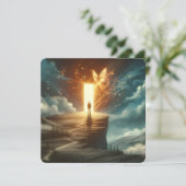 孤独を超えて：白熱［赤熱］光を放つDoutch Greeting Card シーズンカード (スタンド正面)