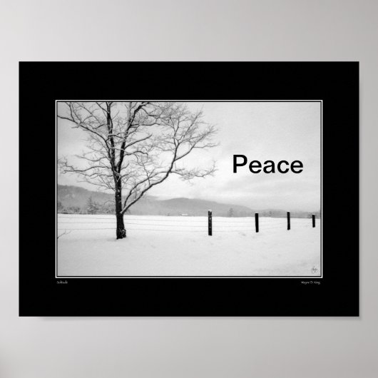 孤独カード – 平和 ポスター (正面)