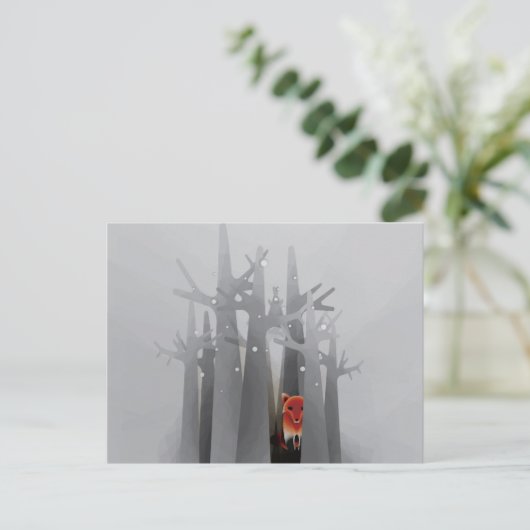 孤独キツネ ポストカード (スタンド正面)