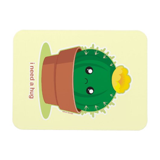 孤独サボテン マグネット (横)