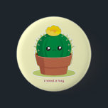 孤独サボテン 缶バッジ<br><div class="desc">悲しいサボテンには友達が必要だ。</div>