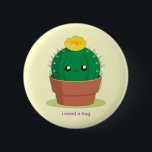 孤独サボテン 缶バッジ<br><div class="desc">悲しいサボテンには友達が必要だ。</div>