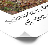 孤独引用文ツリーズレッドウッズハイキングトレイルポスター フォトプリント            (角)