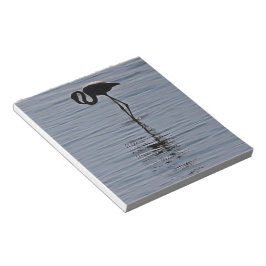 孤独芸術的なフラミンゴのシルエット ノートパッド