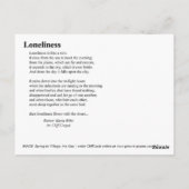 孤独 ポストカード (裏面)