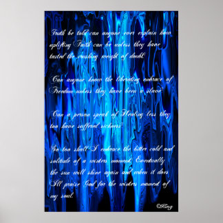 孤独 – 冬の魂の瞬間©キング09 ポスター