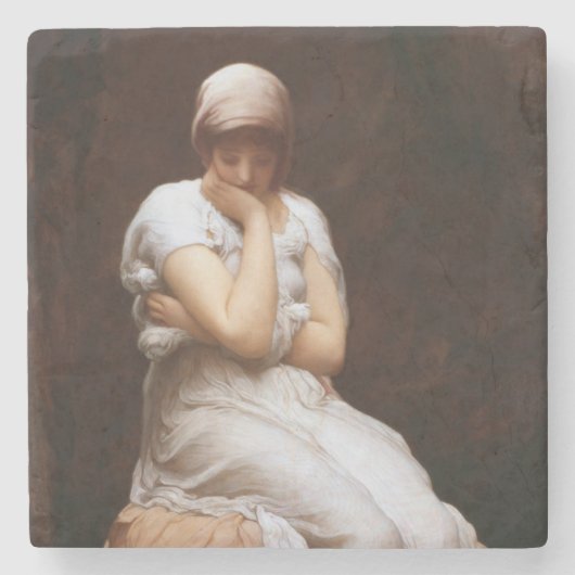 孤独（Frederic Leighton著） ストーンコースター (正面)