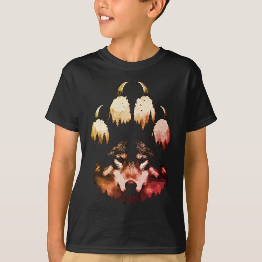 孤狼。野生の魂 Tシャツ (正面)