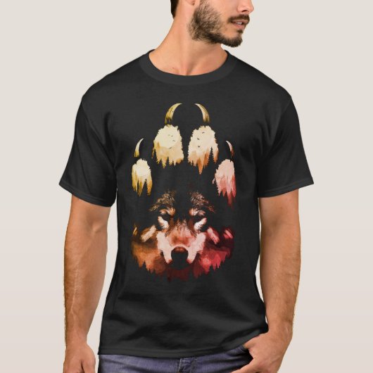 孤狼。野生の魂 Tシャツ (正面)