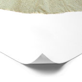 孤立したオスの大きな白い蝶 ポスター (角)