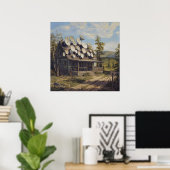 孤立したコネクテッド – 風刺おもしろい芸術 ポスター (ホームオフィス)