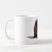孤立した北米ビーバー コーヒーマグカップ (左)