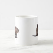 孤立した北米ビーバー コーヒーマグカップ (中央)