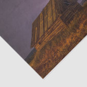 孤立した古い納屋と稲妻ストライキ 薄葉紙 (詳細)