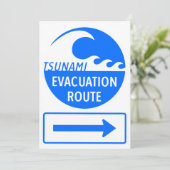 孤立した避難経路の高速道路標識 招待状 (スタンド正面)