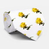 孤立した黄色いバラ模様 ネクタイ (ロール)