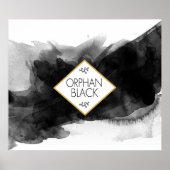 孤立した黒い水色 ポスター (正面)