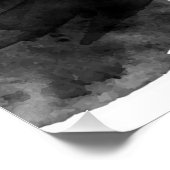 孤立した黒い水色 ポスター (コーナー)