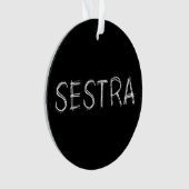 孤立した黒 |ヘレナ – Sestra オーナメント (正面)