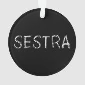 孤立した黒 |ヘレナ – Sestra オーナメント (裏面)