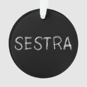 孤立した黒 |ヘレナ – Sestra オーナメント (正面)