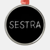 孤立した黒 |ヘレナ – Sestra メタルオーナメント (正面)