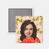 孤立した黒 | Kira – 折りガーリー紙 マグネット (正面/裏面)