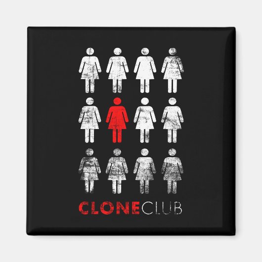孤立した黒 | Leda Clone Club マグネット (正面)