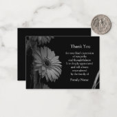 孤立ひまわりサンキューカード ノートカード (正面/裏面インサイチュ)