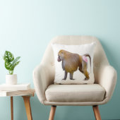 孤立バブーン歩くはがきスクエアのシール クッション (椅子)