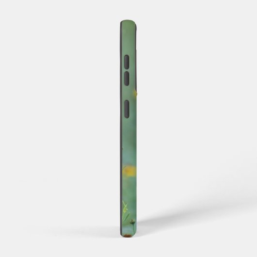 孤立感動的した黄色の野草写真 SAMSUNG GALAXYケース (右側面)