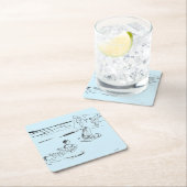 孤立 スクエアペーパーコースター (インサイチュ)