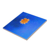 孤高のオレンジ色の花 タイル (側面)