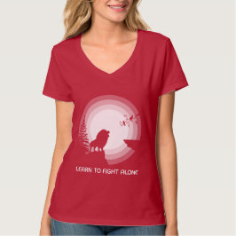 孤高の勇者 – 月光の下のライオン Tシャツ