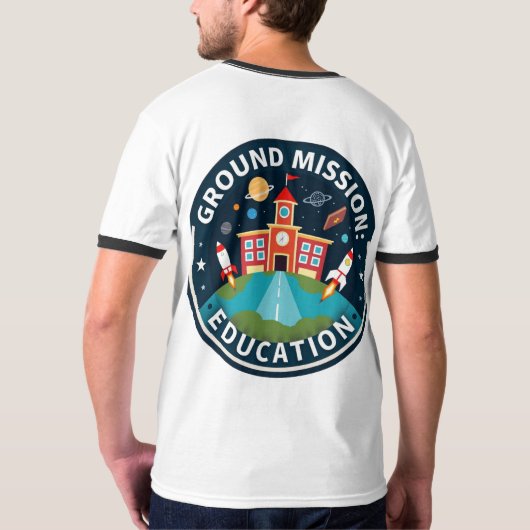 学が外.......T-シャツ Tシャツ (裏面フル)