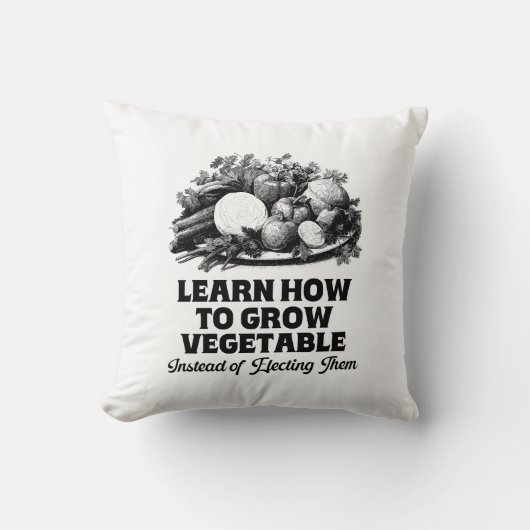 学の代わりに野菜を育てる選方法 クッション (正面)