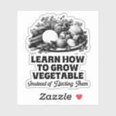 学の代わりに野菜を育てる選方法 シール (シート)