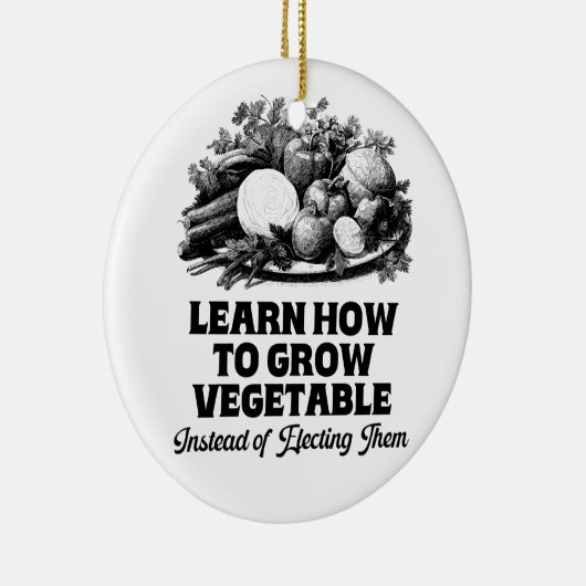 学の代わりに野菜を育てる選方法 セラミックオーナメント (右)