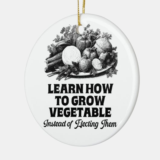 学の代わりに野菜を育てる選方法 セラミックオーナメント (左)