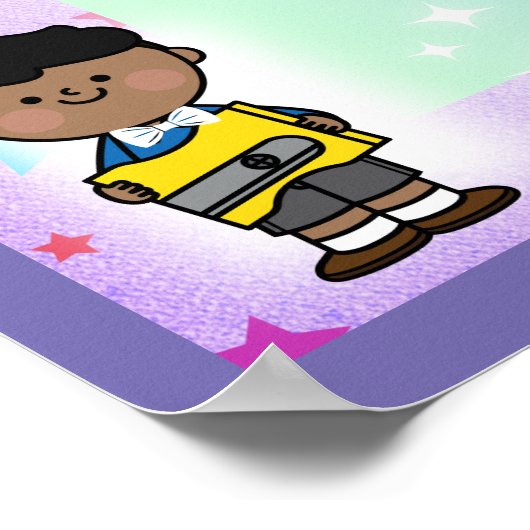 学の日カラフル ポスター (角)