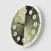 学の時計 – 時間を告げる – 森の緑 ラージ壁時計 (傾斜)